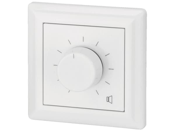 Monacor ATT-524PEU, Käännettävä äänenvoimakkuuden säätö, Seinään asennettava, 50 - 18000 Hz, 24 W, 80 mm, 80 mm