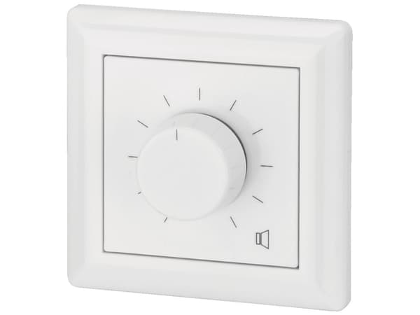 Monacor ATT-524PEU, Käännettävä äänenvoimakkuuden säätö, Seinään asennettava, 50 - 18000 Hz, 24 W, 80 mm, 80 mm