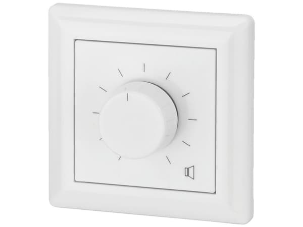 Monacor ATT-524PEU, Käännettävä äänenvoimakkuuden säätö, Seinään asennettava, 50 - 18000 Hz, 24 W, 80 mm, 80 mm
