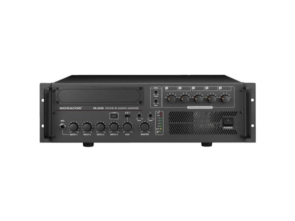 Monacor PA-5240 ELA-vahvistimet 240 W 5-vyöhykkeinen