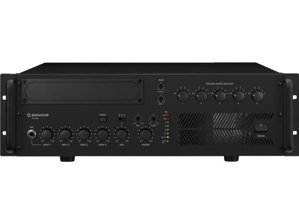 Monacor PA-5240 ELA-vahvistimet 240 W 5-vyöhykkeinen