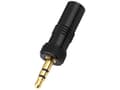 Miniatyrbilde 2 av 5: Monacor PG-323PG, 3.5 mm plug, Svart, Metall, Gull, 5,9 mm