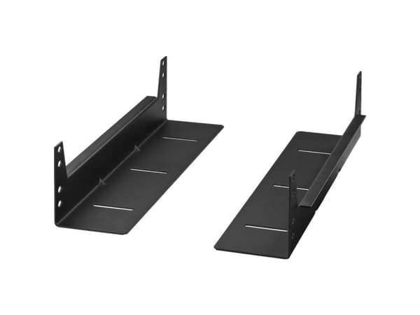 Monacor RTW-400, Rack rail, Svart, Stål, 50 kg, 2U