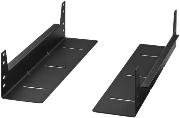 Monacor RTW-400, Rack rail, Svart, Stål, 50 kg, 2U