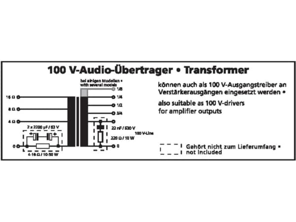 Monacor TR-1005 muuntaja