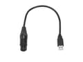 Pikkukuva 1 / 5: Eurolite 51860118, XLR, Naaras, USB, Uros, 0,4 m, Musta
