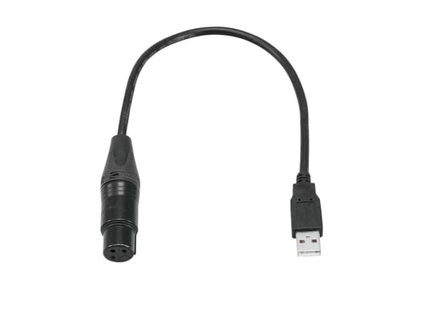 Eurolite 51860118, XLR, Naaras, USB, Uros, 0,4 m, Musta
