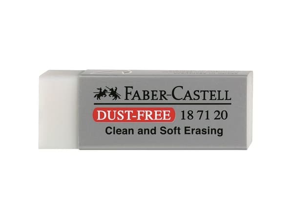 Faber-Castell - Radergummi - 6.3 x 2.2 x 1.2 cm - mjuk vit - plast