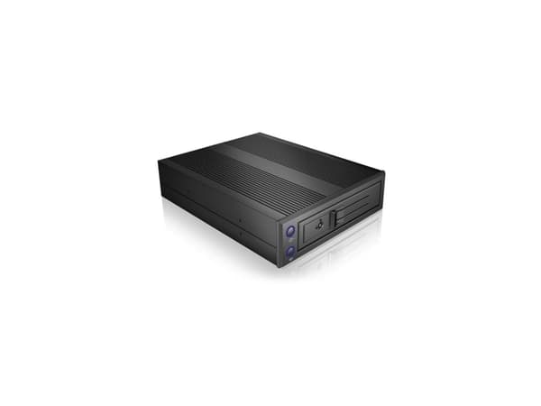 ICY BOX IB-176SSK-B, Wechselrahmen, 1x 3,5 SATA I-III oder SAS II HDD zu 1x SATA Host 5,25 harddisk-monteringsramme