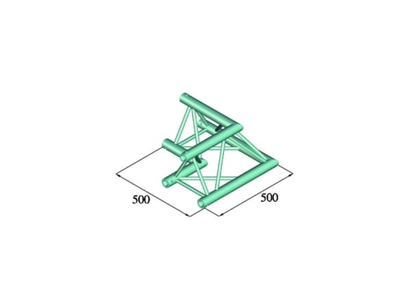 Alutruss TRILOCK 6082AC-21 3-punkt traverse Hjørne 90 °