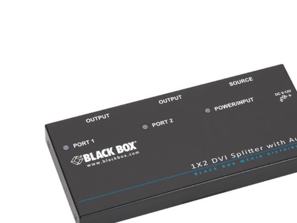 Black Box - Video/audiosplitter - 2 x DVI - skrivbordsmodell