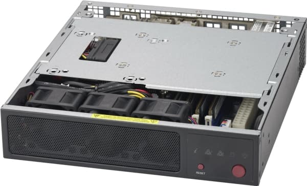 Supermicro SC101F - USFF - mini ITX - ingen strömförsörjning - svart