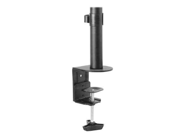 StarTech.com Single Monitor Desk Mount, Single Screen Heavy Duty Pole Mount for up to 8kg VESA Compatible Displays, Ergonomic Height Adjustable Monit
