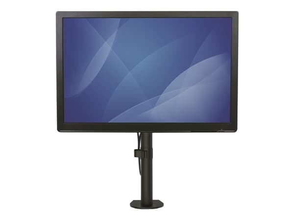 StarTech.com Single Monitor Desk Mount, Single Screen Heavy Duty Pole Mount for up to 8kg VESA Compatible Displays, Ergonomic Height Adjustable Monit