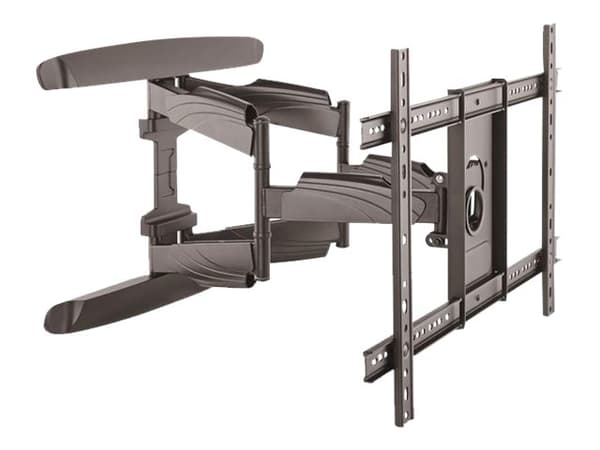 StarTech.com TV Wall Mount supports up to 70 inch VESA Displays, Low Profile Full Motion Universal TV Flat Screen Wall Mount Heavy Duty Adjustable Ti