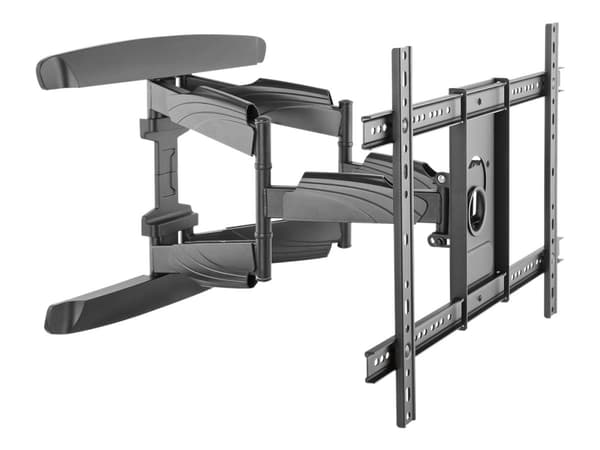 StarTech.com TV Wall Mount supports up to 70 inch VESA Displays, Low Profile Full Motion Universal TV Flat Screen Wall Mount Heavy Duty Adjustable Ti