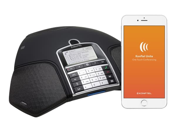 Konftel 300IPx - Konferanse-VoIP-telefon - SIP v2 - lakrissvart - for Konftel C50300IPx Hybrid
