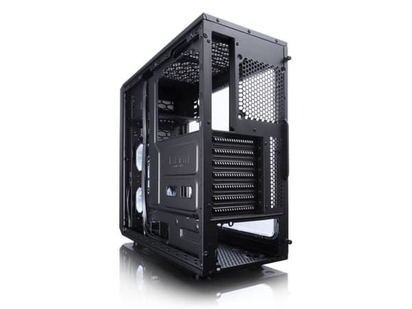 Fractal Design Focus G - Tower - ATX - sidepanel med vindu - ingen strømforsyning (ATX) - svart - USB/lyd