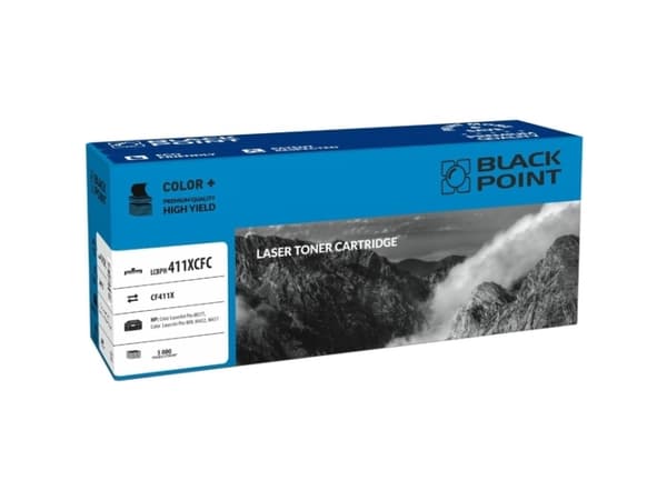 Black Point Color Plus - Høy ytelse - cyan - kompatibel - boks - tonerpatron (alternativ for: HP CF411X) - for HP Color LaserJet Pro M452, MFP M377,