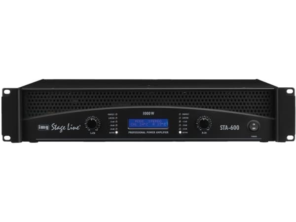 STA-600 PA-vahvistin 2x300Wrms