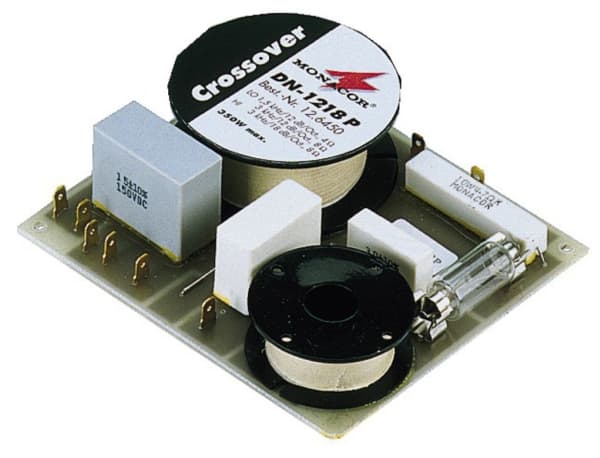 Monacor DN-1218P, Komponent-crossover, 3-veis systems, 350 W, 8 O, 3000 Hz, 18 dB