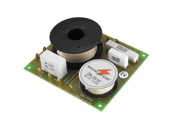 Monacor DN-2618, Komponent-crossover, 3-veis systems, 350 W, 8 O, 3000 Hz, 18 dB