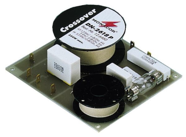 Monacor DN-2618P, Komponent-crossover, 3-veis systems, 350 W, 8 O, 3000 Hz, 18 dB