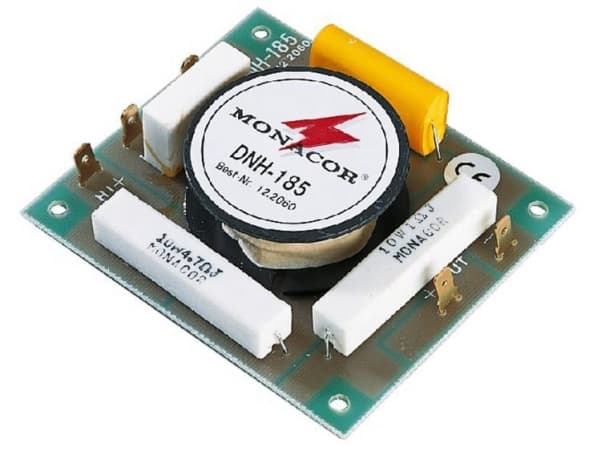 Monacor DNH-185, Komponent-crossover, 1-way systems, 250 W, 8 O, 5500 Hz, Flerfarget