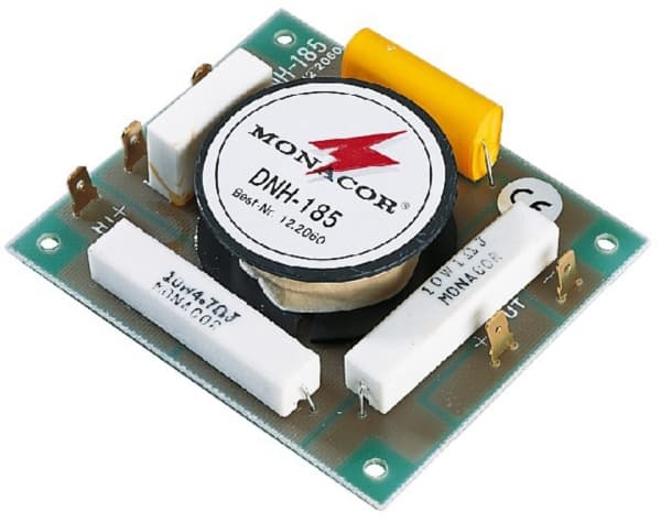 Monacor DNH-185, Komponent-crossover, 1-way systems, 250 W, 8 O, 5500 Hz, Flerfarget