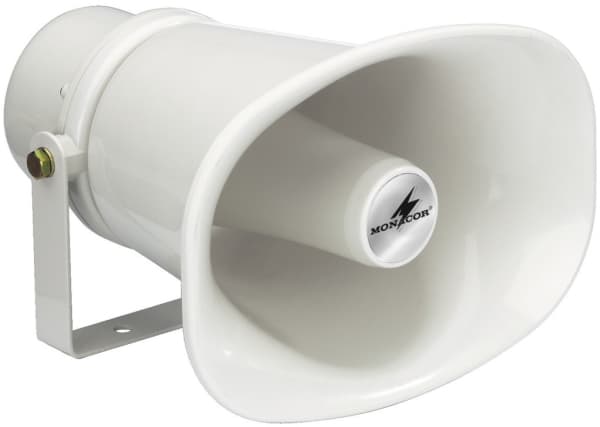 Monacor IT-115, Kan monteres på veggen, Hvit, 15 W, 108 dB, 280 - 12500 Hz, 225 mm