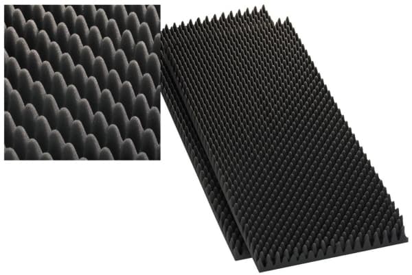 Monacor 12.2220, Gulv, I veggen, Bord, Vegg, Svart, Gulv/vegg, 100 mm, 50 mm, 2 stykker