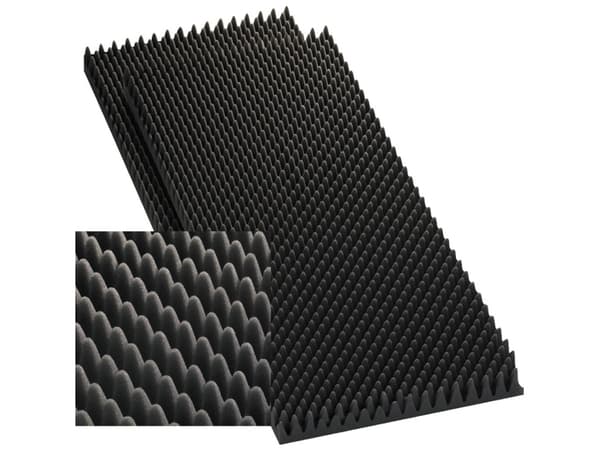 Monacor 12.2220, Gulv, I veggen, Bord, Vegg, Svart, Gulv/vegg, 100 mm, 50 mm, 2 stykker