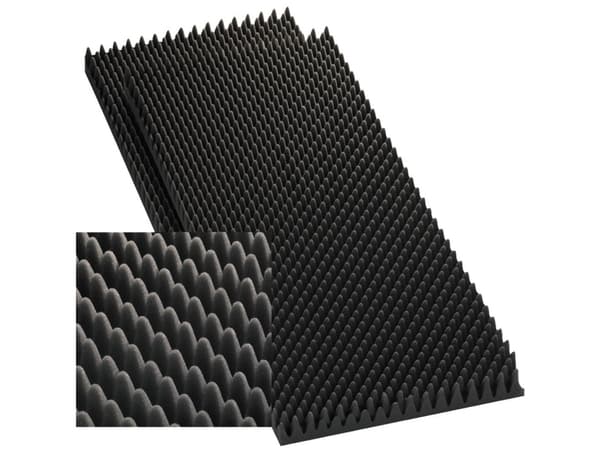 Monacor 12.2220, Gulv, I veggen, Bord, Vegg, Svart, Gulv/vegg, 100 mm, 50 mm, 2 stykker