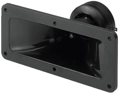 Monacor MPT-025, Dikanthøyttaler-driver, 1 O, 3000 - 20000 Hz, 92 dB, Sort, 187 x 80 mm