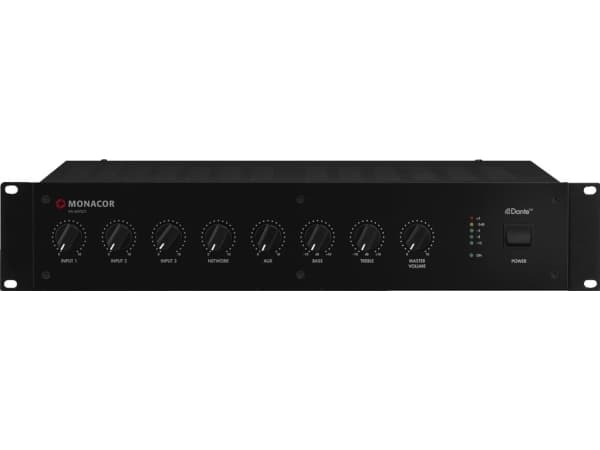Monacor PA-900DT, 5 kanavaa, 50 - 15000 Hz, 80 dB, 160 W, 0.5%, 230 V