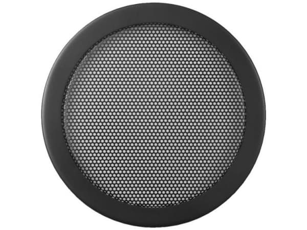 Monacor SG-165, Hård grill, Svart, Metall, Rund, 14 cm, 16 mm