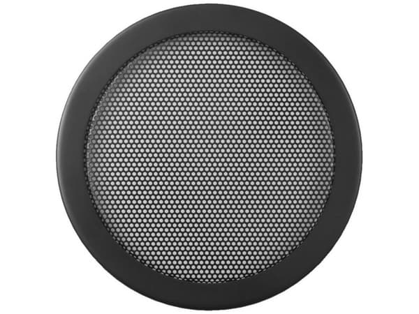 Monacor SG-165, Hård grill, Svart, Metall, Rund, 14 cm, 16 mm