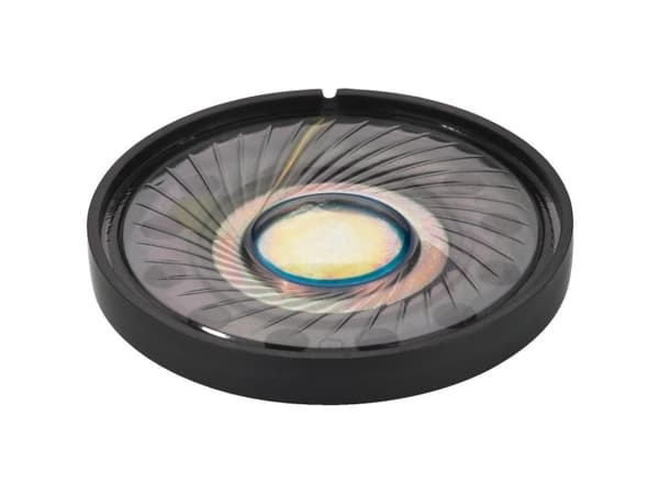Monacor SP-39, rund, 0,1 W, 32 ohm (O), 3 - 20 000 Hz, 100 dB, 40 x 8 mm