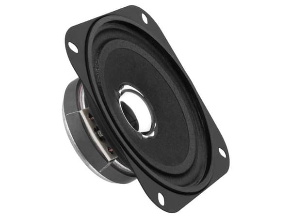 Monacor SP-7W, 1.0 kanaler, Kabel, 4 W, 8 O, Svart