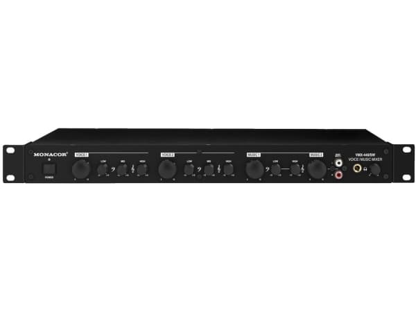Monacor VMX-440/SW, 4 kanaler, Stativmontering, Sort