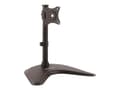 Pikkukuva 4 / 5: StarTech.com Vertical Dual Monitor Stand - tukee näyttöjä 13" - 27" - säädettävä - Tietokonenäytön jalusta kaksoispinoiduille VESA-näytöille - musta
