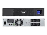 Eaton 5SC 1000 - UPS (rackversio) - AC 230 V - 700 Watt - 1000 VA - RS-232, USB - output-stikforbindelser: 8 - 2U - lajittelu