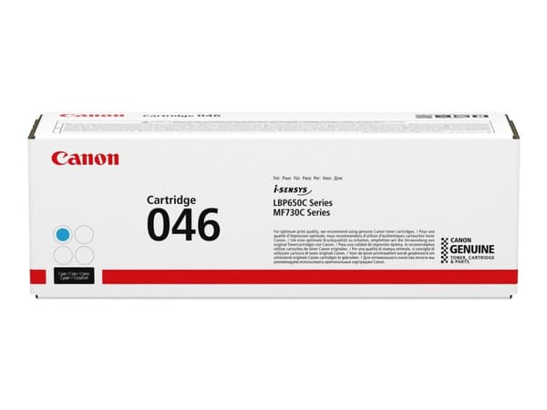 Canon 046 - Cyan - original - tonerpatron - for imageCLASS LBP654, MF731, MF735; i-SENSYS LBP653, LBP654, MF732, MF734, MF735
