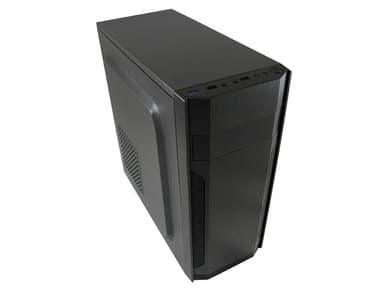 LC Power 7036B - Tower - ATX - ingen strömförsörjning - svart - USB/ljud