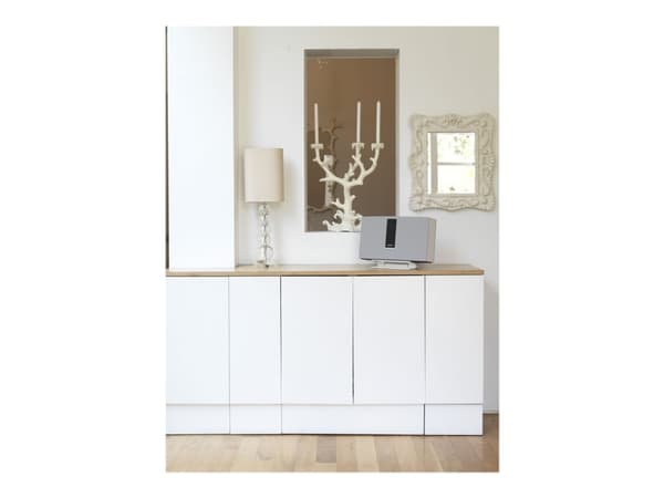 SoundXtra Desk Stand - Stativ - for høyttaler(e) - aluminium - hvit - skrivebord - for Bose SoundTouch 20