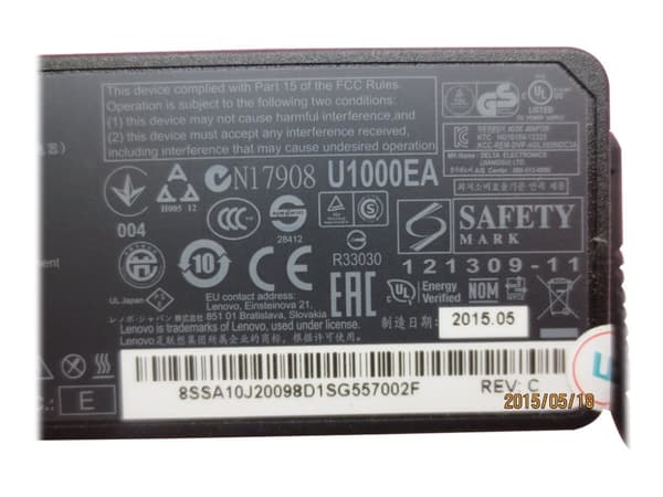 Lenovo - Strømadapter - AC 100-240 V - 65 watt - FRU - for ThinkCentre M600