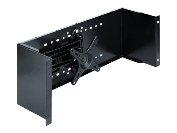 Delock - Skjermarm - rackmonterbar - svart - 4U - 19"