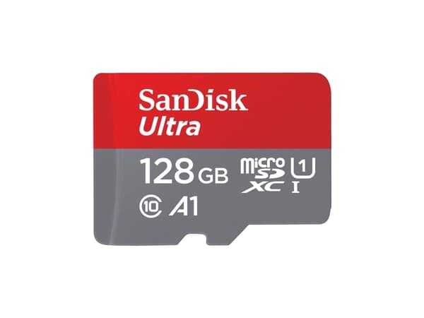 SanDisk Ultra - Flashminnekort (microSDXC til SD-adapter inkludert) - 128 GB - Class 10 - microSDXC UHS-I