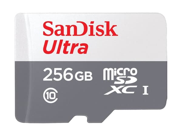 SanDisk Ultra - Flash-minneskort (microSDXC till SD-adapter inkluderad) - 256 GB - Class 10 - mikroSDXC UHS-I