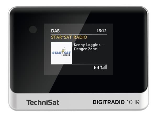 TechniSat DigitRadio 10 IR - Nätverksaudiospelare/DAB-radiotuner - svart/silver